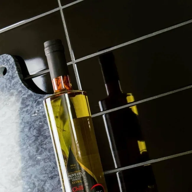 Bricks Black Gloss Ceramic Metro Wall Tiles 300x100x7mm