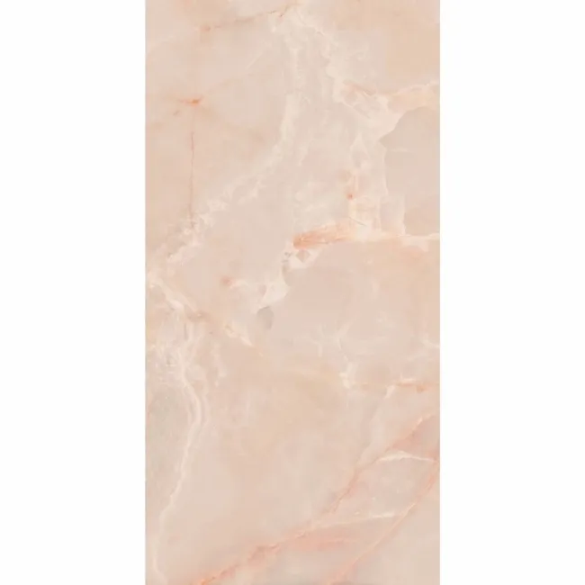 Lux Noor peach Marble Effect Tile