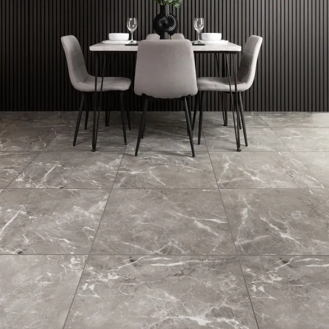 Makrana Breccia Grey Matt Wall and Floor Tiles