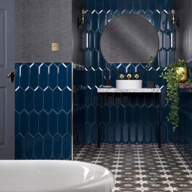 Pickett® Bevelled Navy Metro Tiles