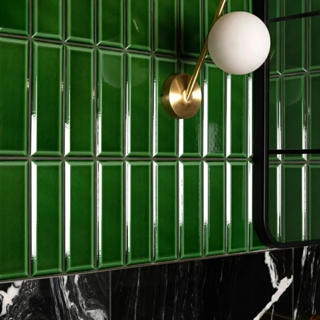 Ingot Verde Green Crystal Metro Tiles