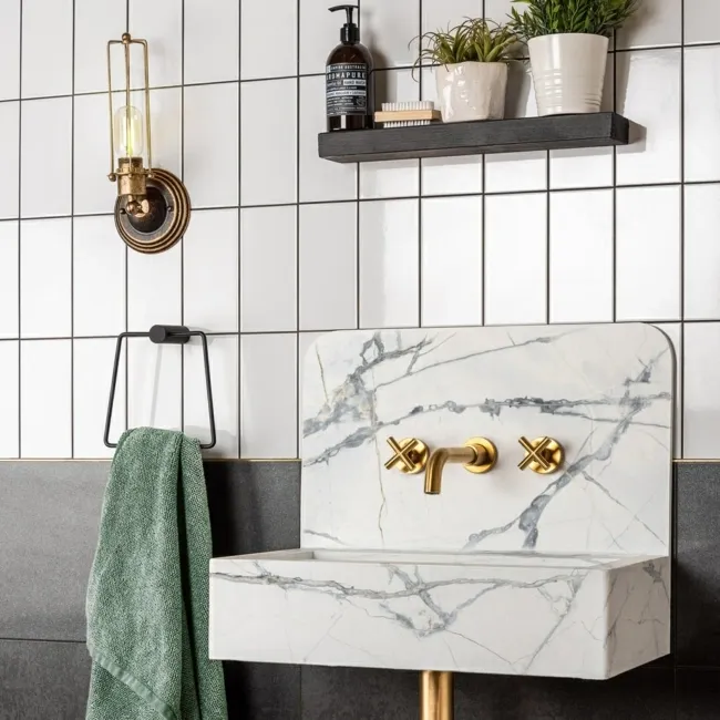 Liso White Gloss Metro Tiles 100x200