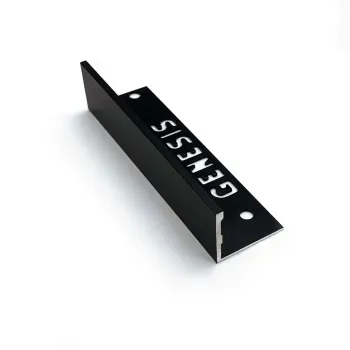 Black Outdoor Porcelain Paving Slab Trim 22.5mm