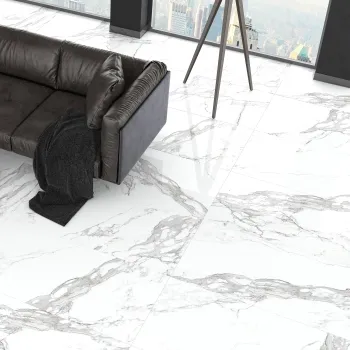 Eternal White Marble Effect Polished Rectified Tiles 60x120