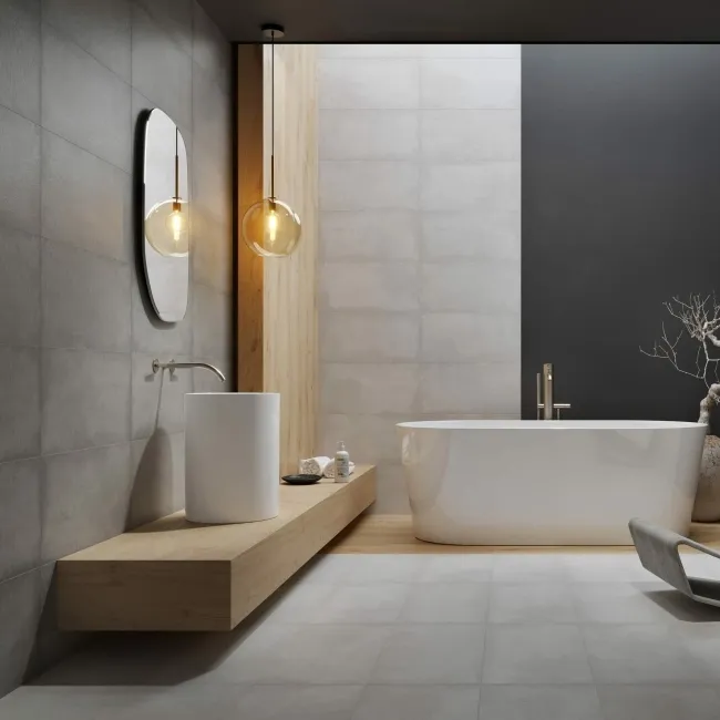 Shadow Dance Stone Effect White Matt