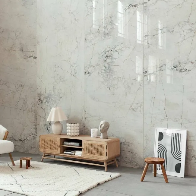 Balance Stone Polished Marble Effect Tiles 1198x598