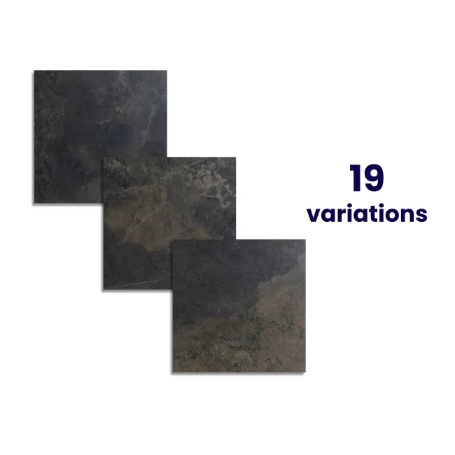 Strato Natural Rustic Black Slate Effect Matt Sparkle 600X600