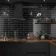 Bricks Black Gloss Ceramic Metro Wall Tiles 300x100x7mm