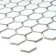 Pixel White Hexagon Gloss 23x23