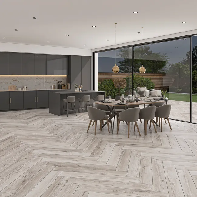 Mumble G Grey Wood Effect Tile 195x1215