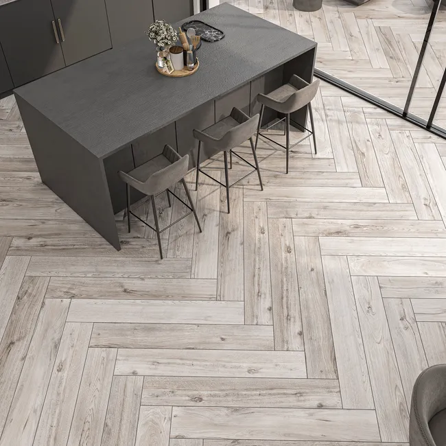 Mumble G Grey Wood Effect Tile 195x1215