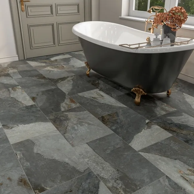 Newstone Jade Green Matt Slate Effect Wall and Floor Tiles