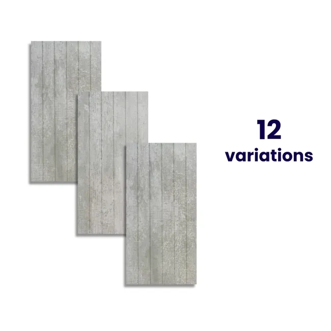 Porto Grey Matt Decor Concrete Effect Wall Tiles