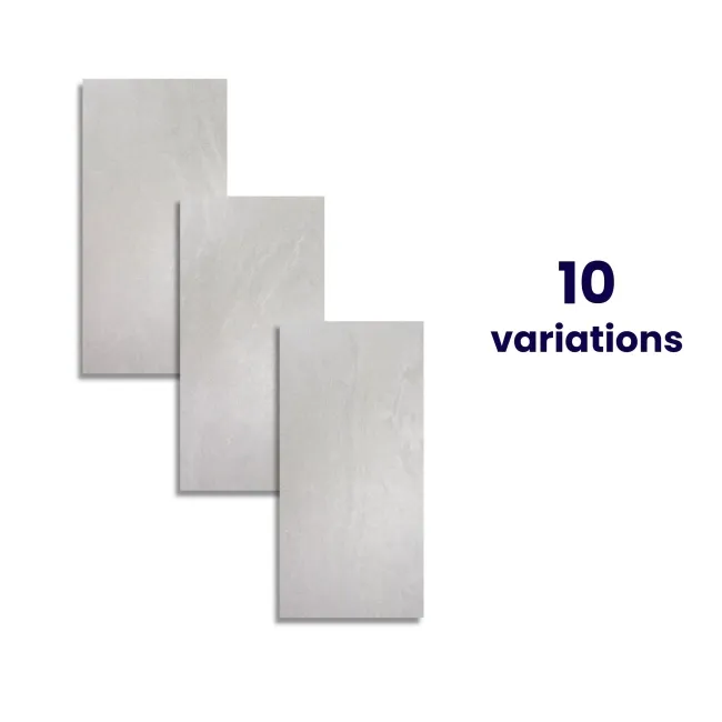 Etna Bone Light Grey Stone Effect Wall and Floor Tile