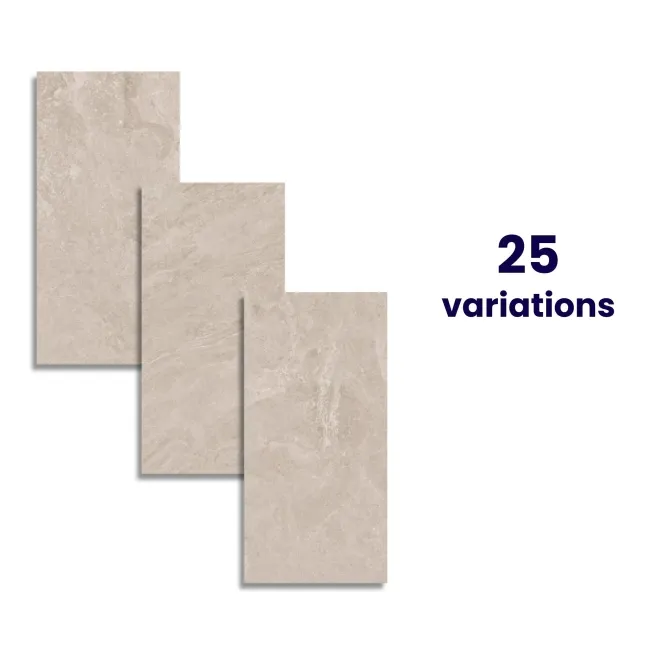 Eternity Greige Stone Effect Tiles 600x300