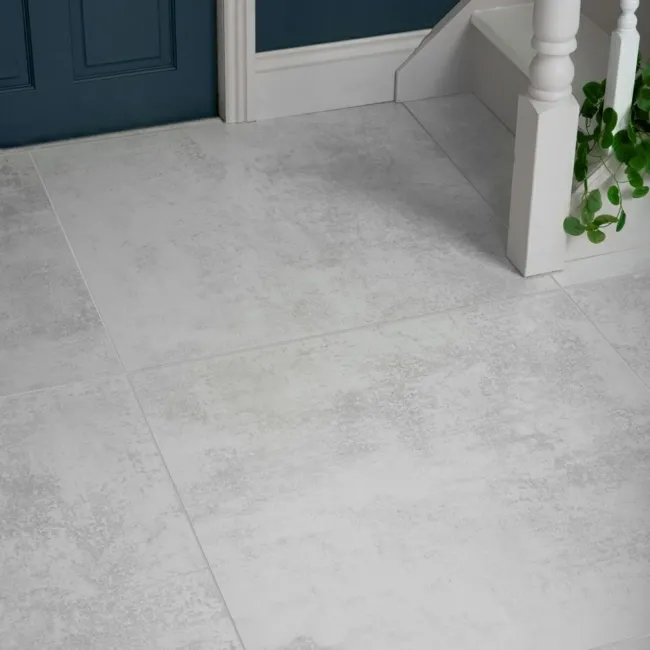 Stardust White Semi Polished Stone Effect Tiles 900x900