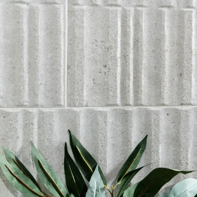 Manhattan Silver Wavy Stone Effect Tiles