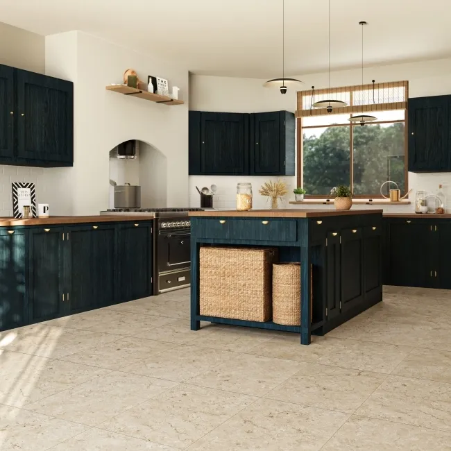 Fossil Stone Fossil Beige Matt Stone Effect Wall and Floor Tiles