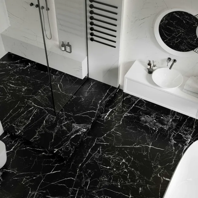 Marmo Morocco Black Marble Effect Wall and Floor Tiles 1197x597