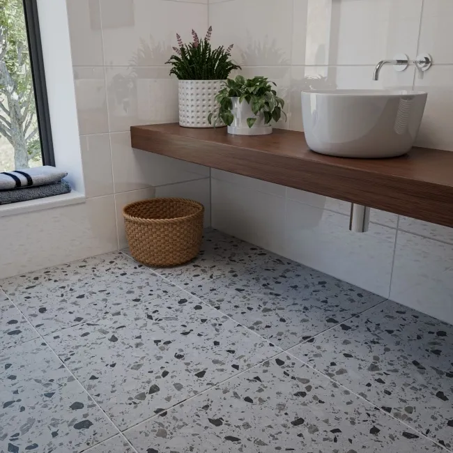 Gems Lounge Stone Effect Polished Grey 600x300