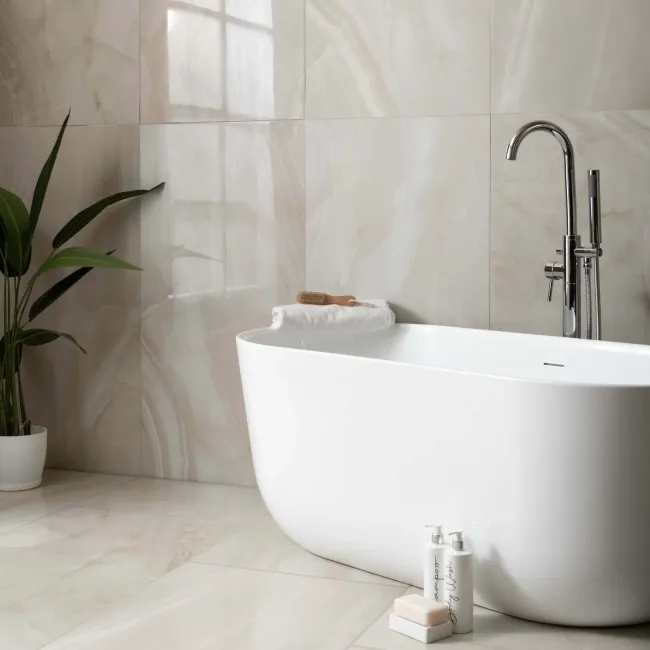 Rodas Light Beige Marble Effect Tiles 1200x600