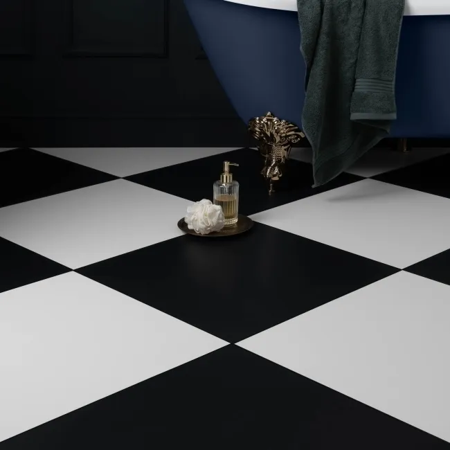 Cielo Nero Black Matt Plain Tiles 598x598