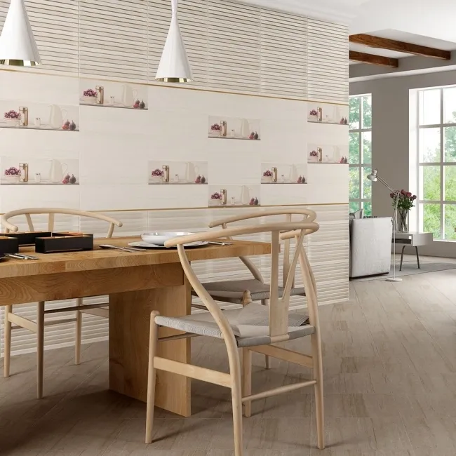 Sunset Ivory Relieve Stone Effect Tile 200x600