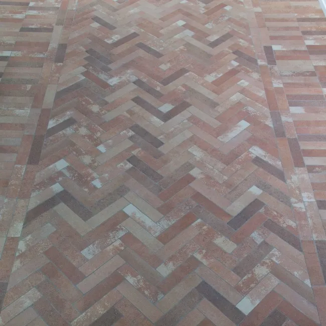 Tosca Teja Red Matt Brick Effect Tiles 62x235x9mm