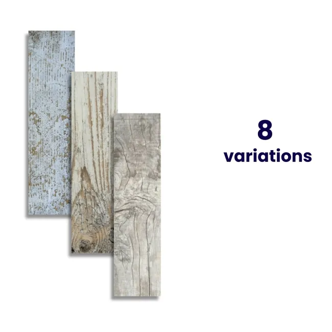 Vintage Blue Wood Effect Wall and Floor Tiles