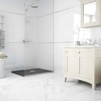 Sublime White Polished Marble Effect Tile 600x60