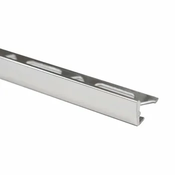 8mm Aluminium Straight Edge Silver Trim