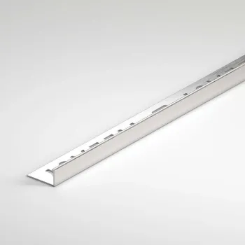 22.5mm St Steel Satin Chrome Sq Metal Trim