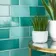 Liso Craquele Verde Azulado Green Metro Tiles 75x150