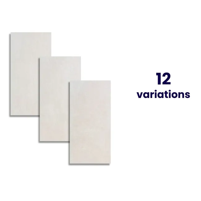 Porto White Matt Concrete Effect Wall and Floor Tiles