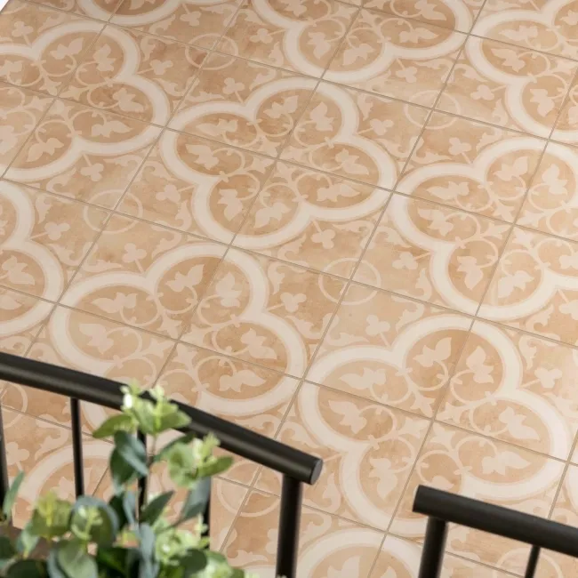 Bourton Cotto Terracotta Orange Pattern Wall and Floors Tiles