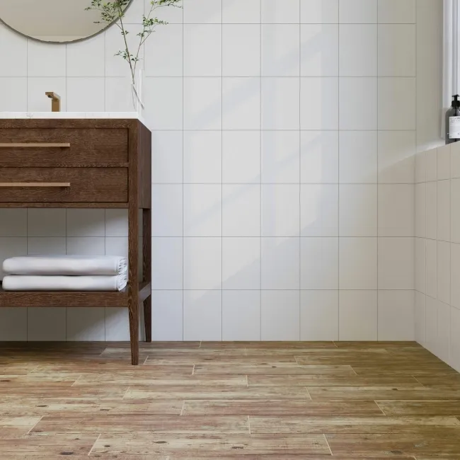 Timeless Matt White Flat Tiles  250x200