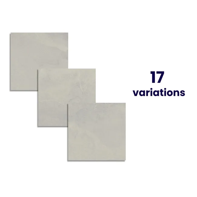 Stoneart Matt White Anti Slip Stone Effect Wall and Floor Tiles