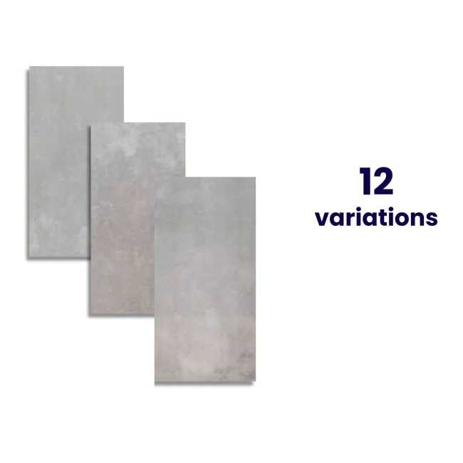 Tapa Grey Rectified Matt Stone Effect Tile 600x300x7mm