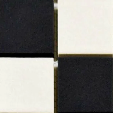 Victorian White & Black Chequer Mosaic