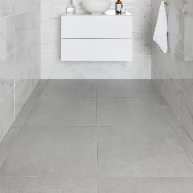 Stoneart Matt Grey Anti Slip Stone Effect Wall and Floor Tiles