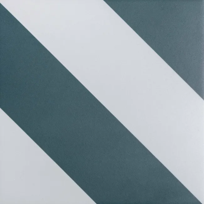 Zebra Green and White Matt Striped Wall and Floor Tiles