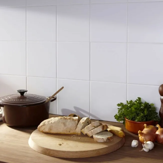 Satin White Wall 15x15