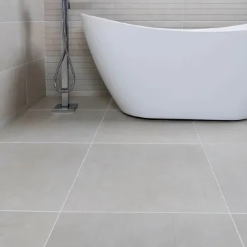 Porto Ivory Matt Concrete Effect Wall and Floor Tiles 585x585