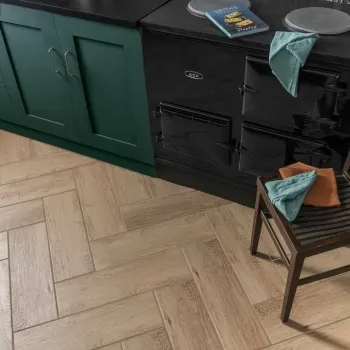 Star Wood Brown Oak Wood Effect Tile