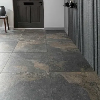 Strato Natural Rustic Black Slate Effect Matt Sparkle 600X600