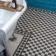 Victorian White & Black Chequer Mosaic