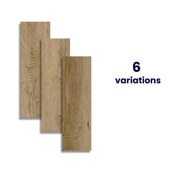 Star Wood Brown Oak Wood Effect Tile