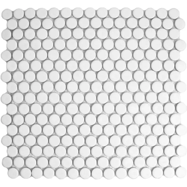 Pixel White Circular Gloss 19mm