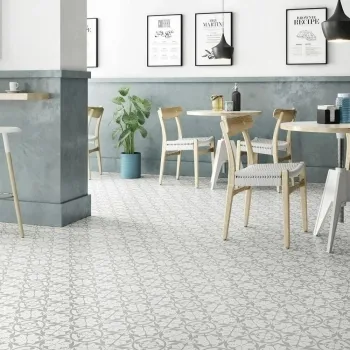 Carnaby Hexagon Decor Grey Tile
