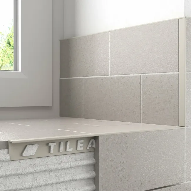 12mm Grey Square Edge Plastic Trim